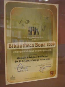 Dyplom Bibliotheca Bona 2009
