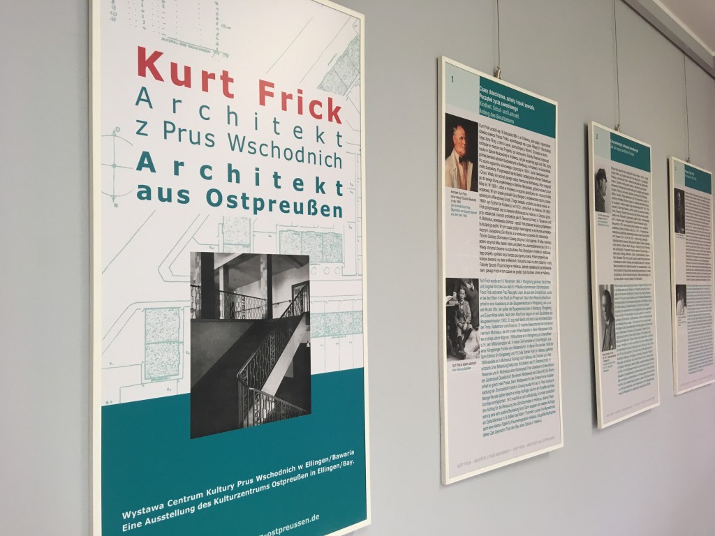 Wystawa zatytułowana "Kurt Frick - architekt z Prus Wschodnich"