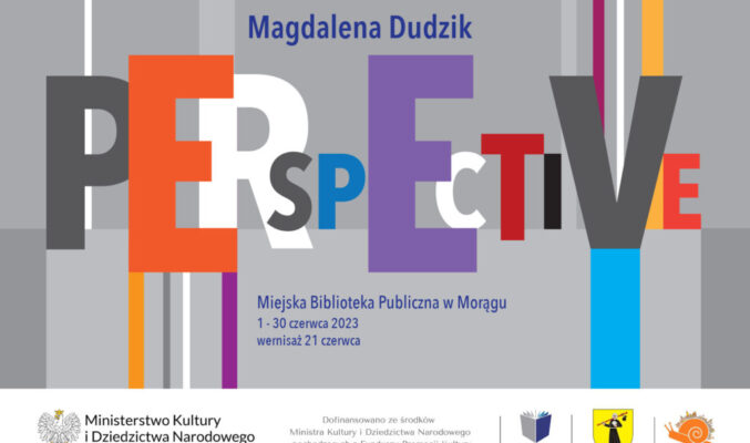 plakat promujący wystawę Perspective Magdaleny Dudzik
