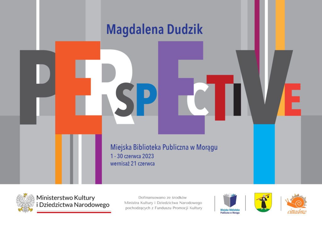 plakat promujący wystawę Perspective Magdaleny Dudzik