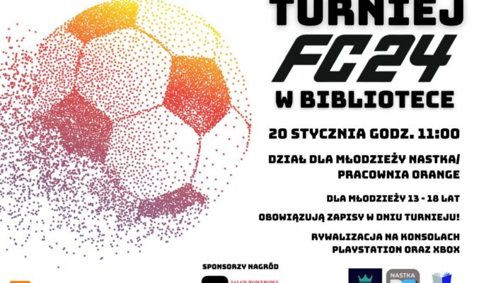 plakat informujący o turnieju FC24